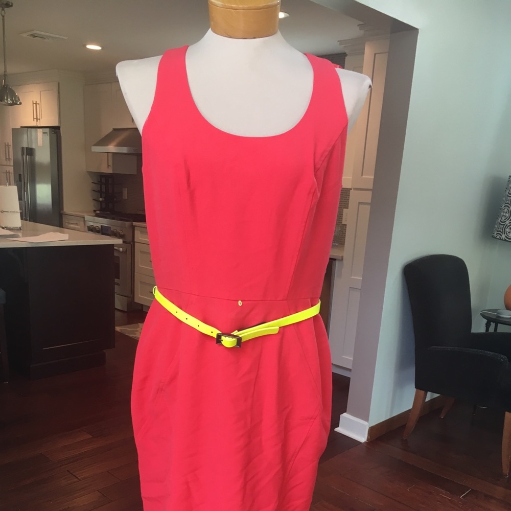 VINCE CAMUTO - Belted Coral Career Work Dress - 10